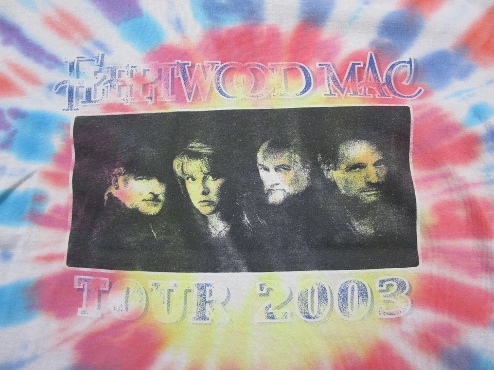 Camiseta Vintage Fleetwood Mac Band Talla (L) 2003 Say You Will Tour Tie Dye Delta Foto 3 de 4