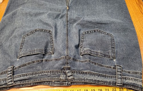 Gonna jeans blu denim taglie forti 26 - Foto 2 di 9