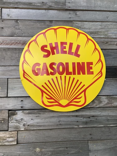 Antique Vintage Old Style Shell 22” Sign