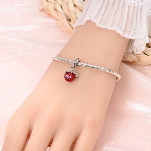 KUNSIR 925 Sterling Silver Beads Charm Food Charm Pendant For Bracelet DIY Charm - Picture 35 of 126