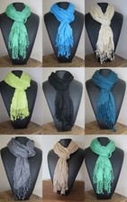 Cheche/foulard homme/femme  aspect froissé 9 couleurs Neuf