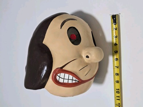 Vtg 1980's Popeye "Olive Oil" OOAK Hand Made Paper Mache Plaster Head Mask Rare! - Picture 12 of 17