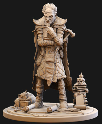 Judgement Viktor Miniature Resin Figure Board game NEW Creature Casters
