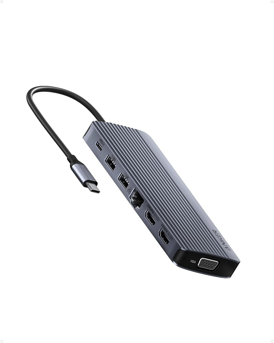 Anker 14in1 USB C Hub Docking Station Triple Display 2x4K HDMI