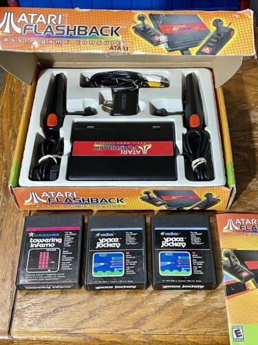 Atari Mini 7800 Flashback Game Console Lot + 3 Atari 2600 Game Cartridges (1982) - 第 1/16 張圖片