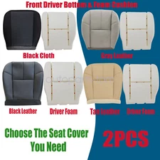 For 2007 2008-2014 Chevy Silverado GMC Sierra Bottom Seat Cover & Foam Cushion