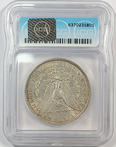1897-O Morgan Silberdollar $ 1 ICG AU50 Details gereinigt - Bild 2 von 2