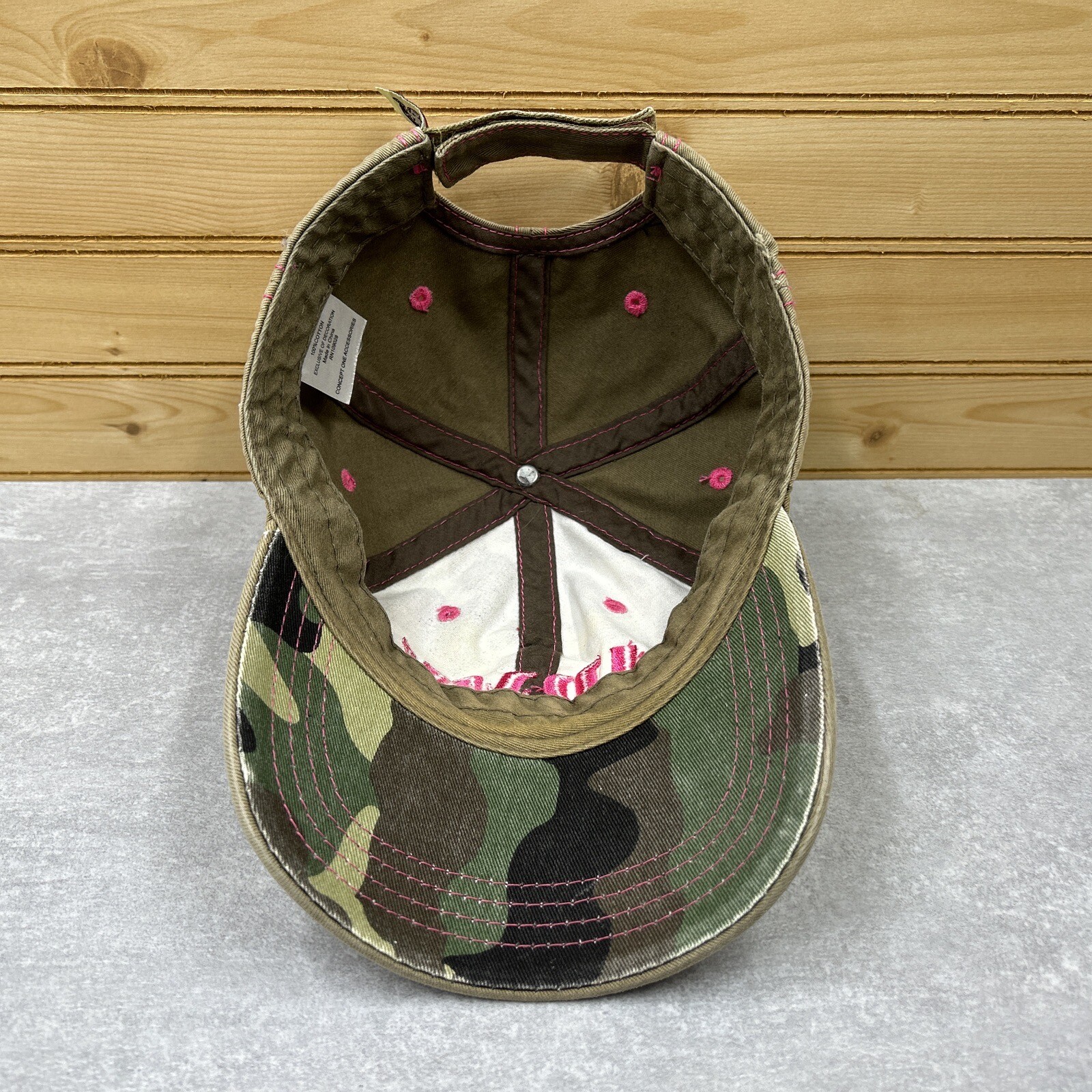 ARMY Womens Hat Cap ADJUSTABLE Camo Relaxed Fit Rhine… - Gem display picture 2