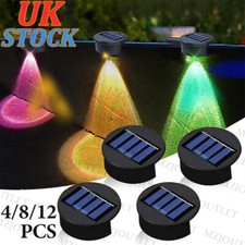 Solar LED Deck Lights Path Garden Patio Stairs Step Fence Lamp Outdoor Colorful