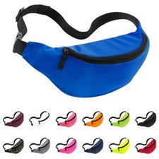 Plain Bum Bag Money Fanny Pack Travel Holiday Festival Belt Waist Bags Hip Pouch