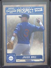 2011 Playoff Contenders Prospect Ticket #RT13 Javier Baez No 84 of 99
