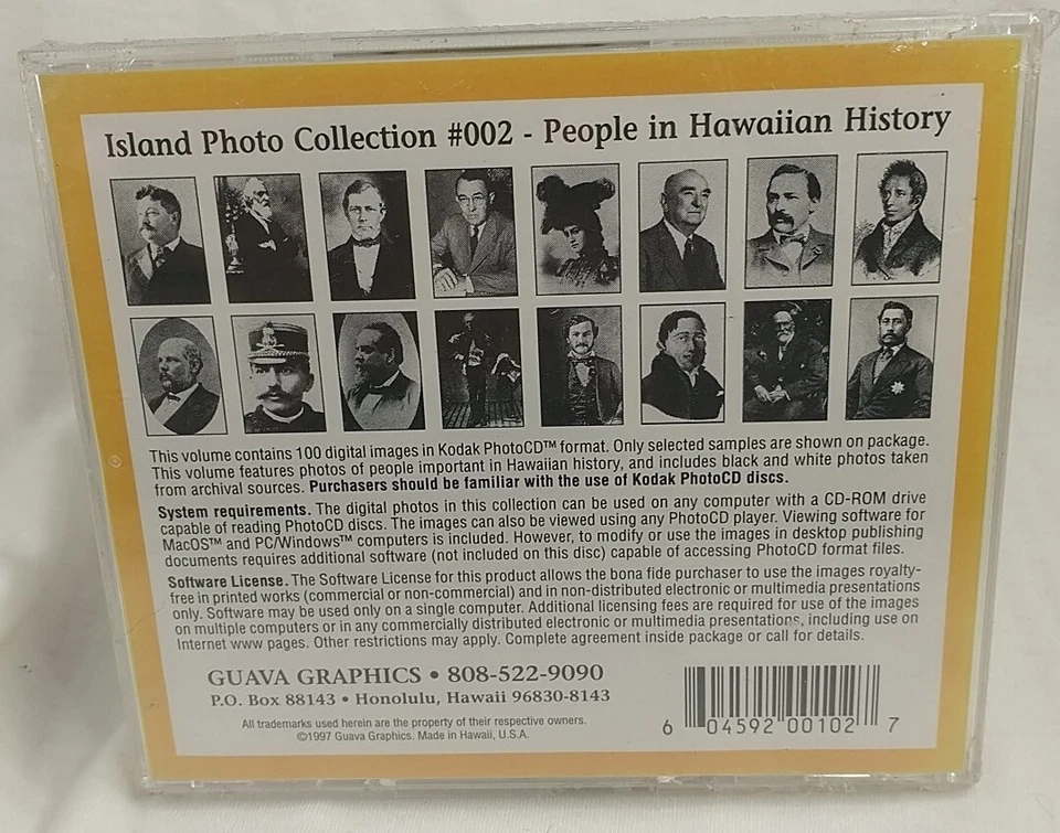 PEOPLE IN HAWAIIAN HISTORY - 100 DIGITAL STOCK PHOTOGRAPHS ON CD ROM OOP! NEW! - Image 2 of 4