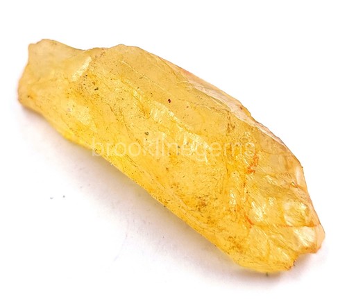 Dyed Uncut Rough 113 Ct EGL Natural Yellow Sapphire Loose Gemstone 5ARO - Imagen 9 de 9