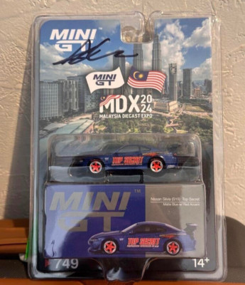Mini GT Nissan Silvia (S15) Top Secret Matte Blue Malaysia Expo