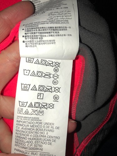 Under Armour Coldgear ladies hi-vis flourescent running gym top size S - Picture 7 of 8