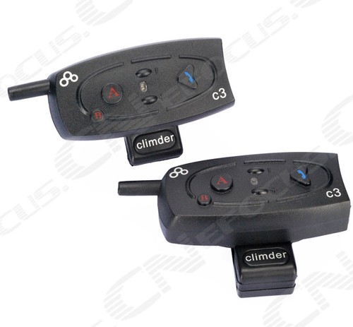 2 x 1000M BT Interphone Bluetooth Intercom Motorcycle Helmet Headset FM Radio EF