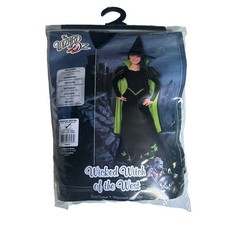 EUC Rubies WICKED WITCH OF THE WEST Halloween Costume Girl LARGE 12-14 Dress Hat