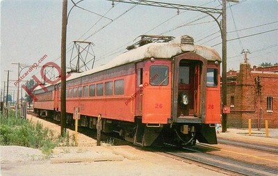 Ansichtskarte-: CHICAGO SOUTH SHORE AND SOUTH BEND ELECTRIC M.U. Autonummer 26