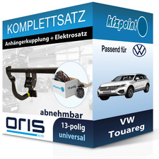 Für VW Touareg 01.10-09.14 ORIS Anhängerkupplung abnehmbar + 13polig E-Satz neu