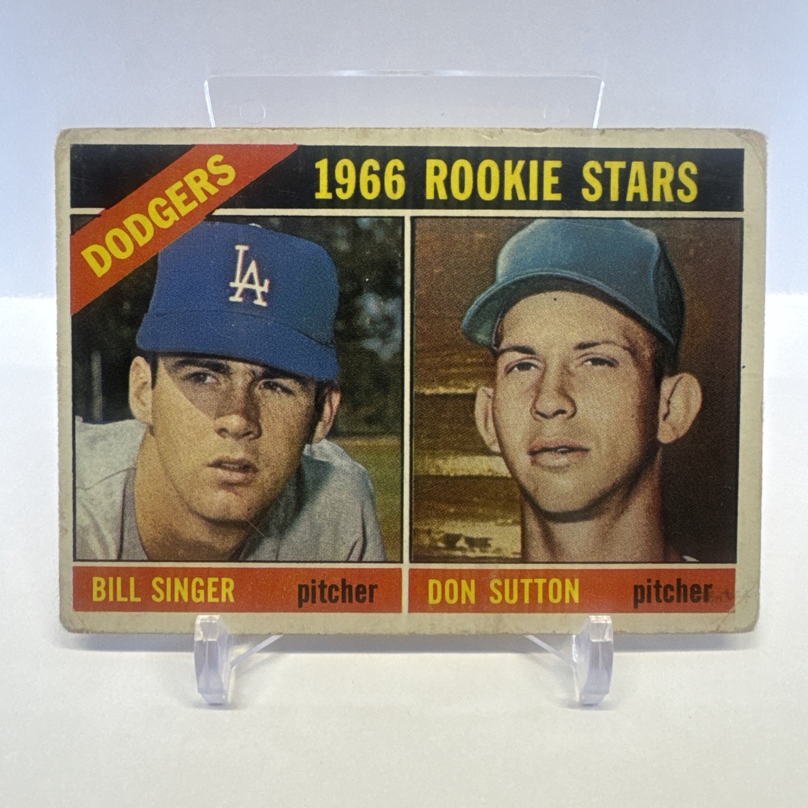 1966 Topps Rookie Stars Bill Singer Don Sutton RC HOF
