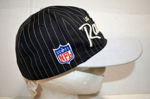 Los Angeles Raiders Cap Sports Specialties Snapback Vintage Pinstripe Script - Picture 2 of 7