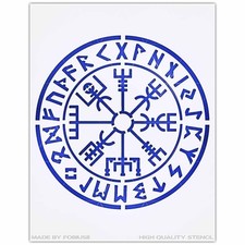 Vegvisir Stencil Viking Norse Compass Icelandic Symbol