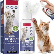 Cat Scratch Deterrent Training Spray Non-Toxic Furniture Protector Pack of 2 50m