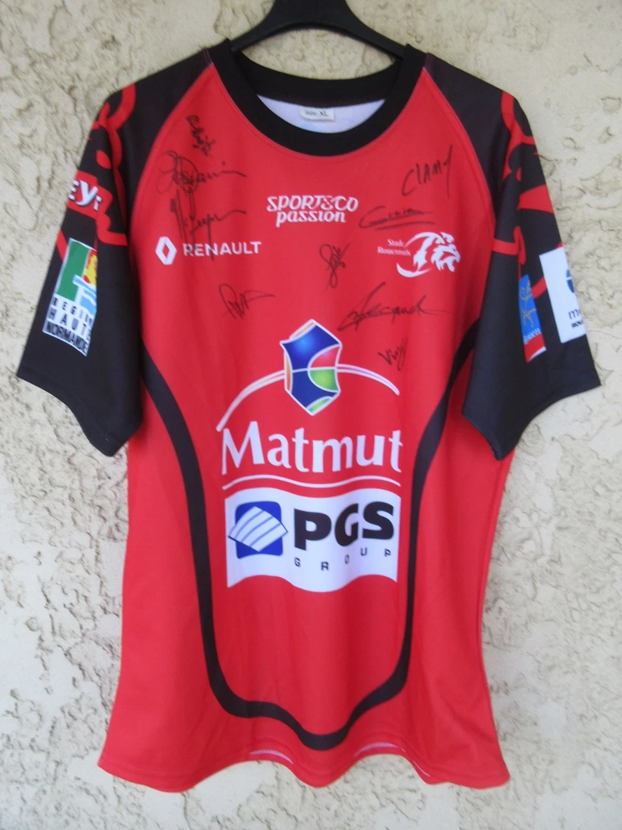 Maillot De Rugby Vintage Le Roc – Rouge – Ancien Coton – Numéro 2 – Taille XL