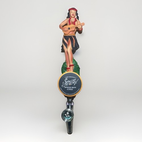 The Original Sailor Jerry Spiced Rum Hula Dancer Rare Beer Tap Handle 9”