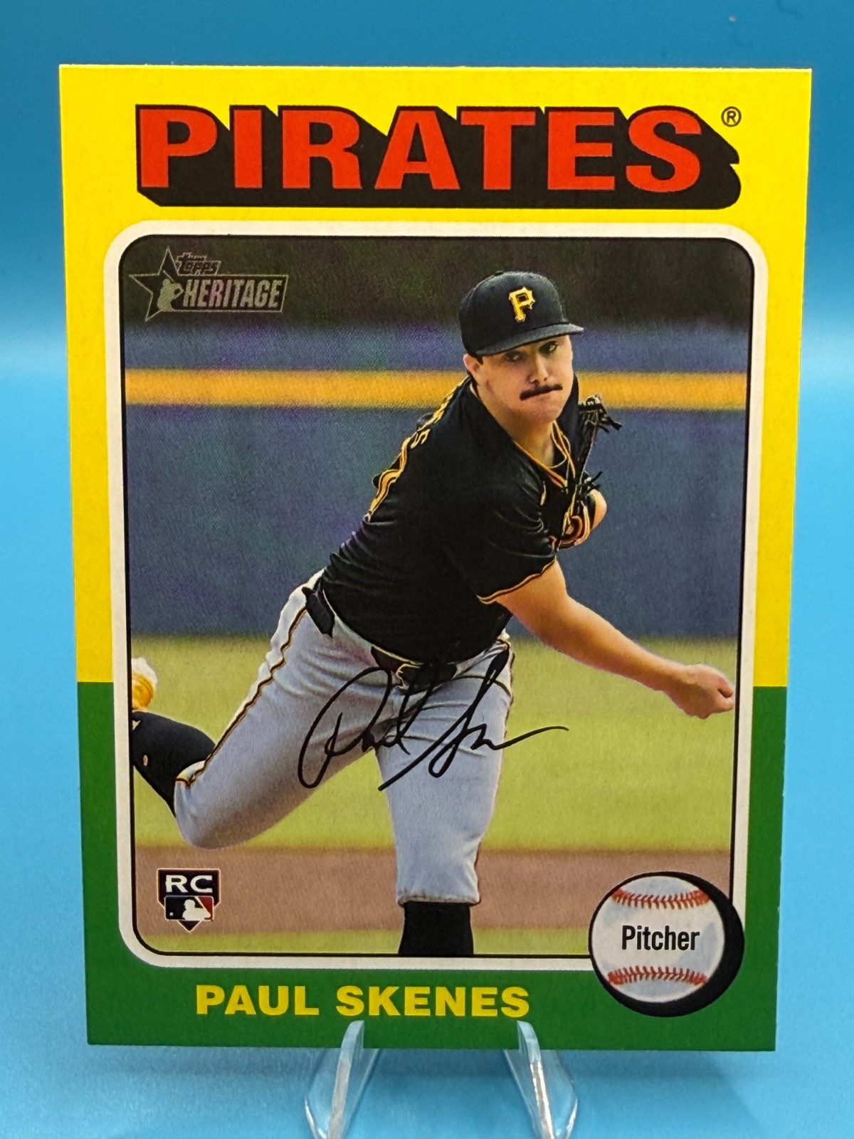 Paul Skenes 2024 Topps Heritage High Number #594 Base Price Guide 