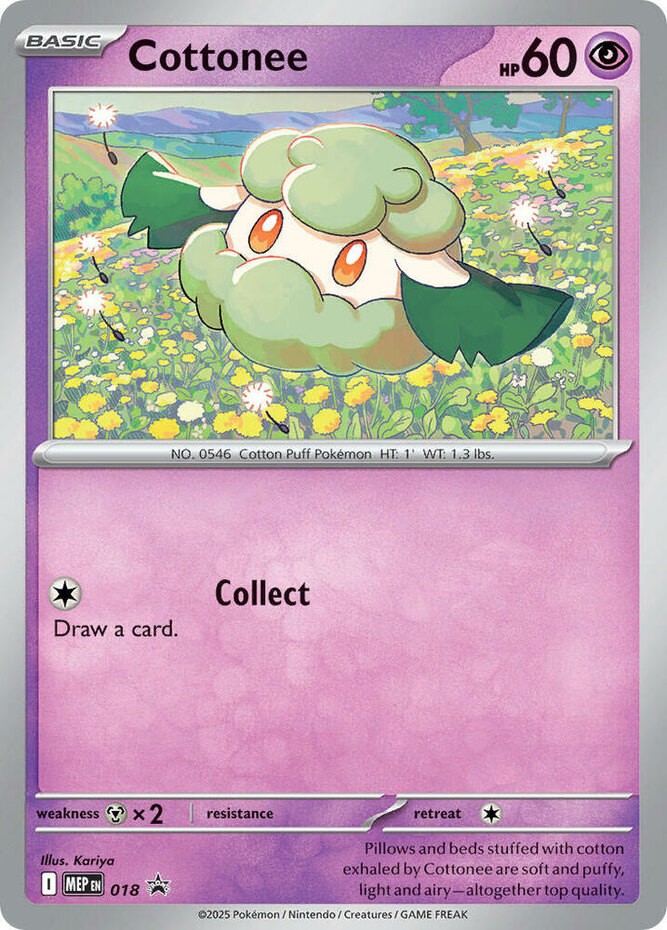 Cottonee - MEP018 - MEP Black Star Promos - Cosmos Holo (Near Mint) MEP Black St