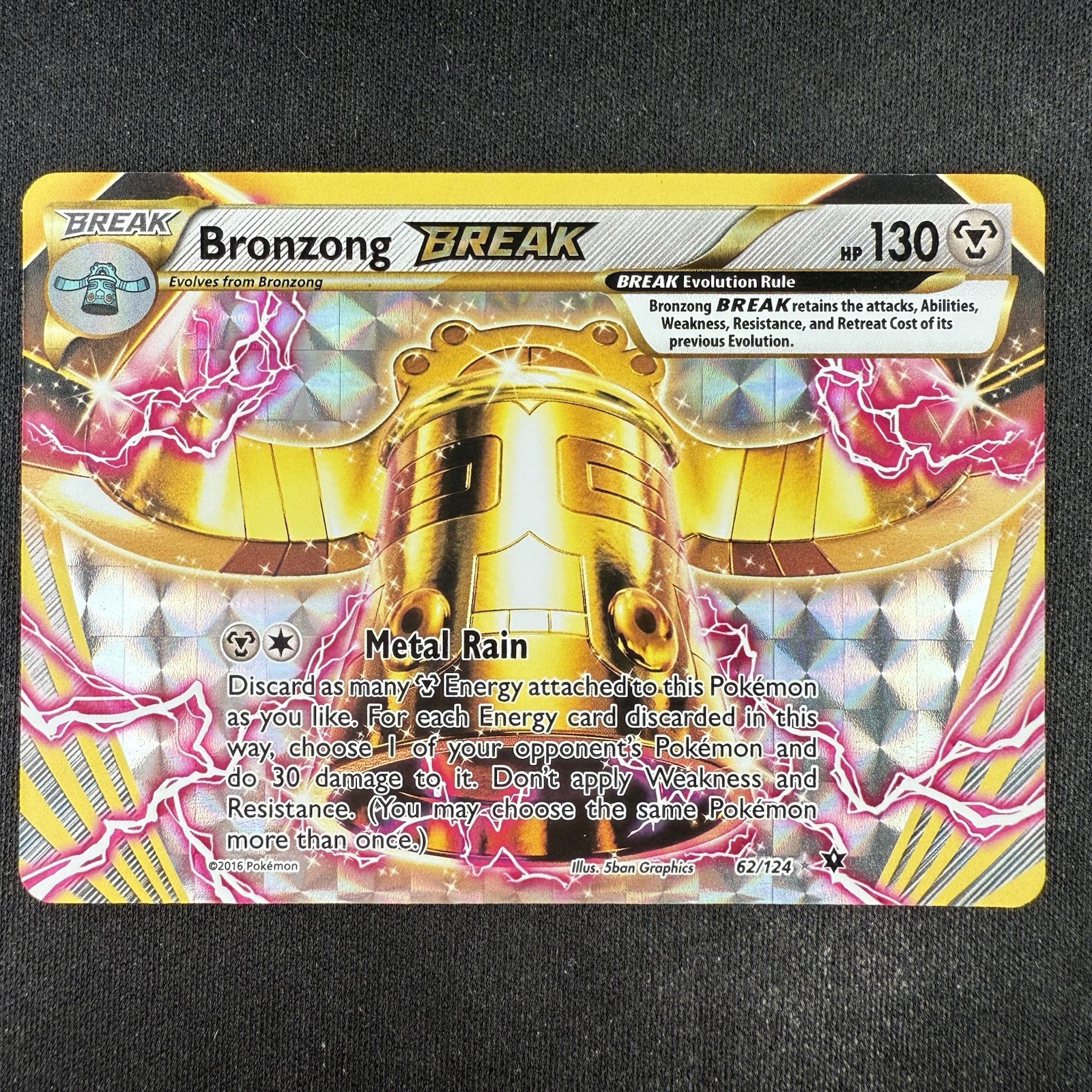 Pokemon TCG Bronzong BREAK 62/124 XY Fates Collide Ultra Rare Holo Card