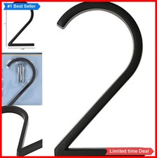 Floating House Number 2 Black 5 Inch Zinc Die Cast Address Number Outdoor Wall