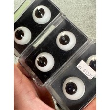 Vintage Glastic Realistic Doll Eyes Lot 24mm 16mm Bell Ceramics Fantasy Mixed