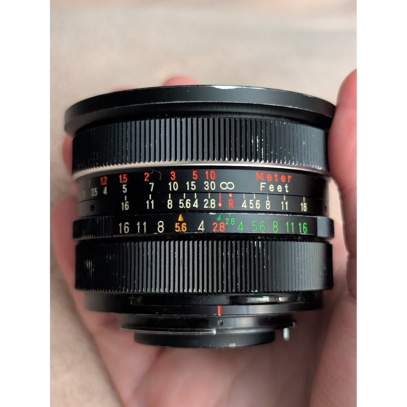 Vivitar 24mm f/2.8 manual focus wide-angle lens - scratch on lens (See Photos)