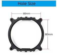 Black Desktop PC CPU Cooler Fan  Heatsink Bracket - LGA 2011 2066 with Screws