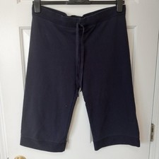 VINCE Women's Navy Crop Sweatpants Casual Everyday Cotton Drawstring Size M