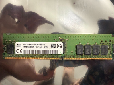 Hynix 16GB PC4-2933Y-R 2Rx8 DDR4 ECC REG RDIMM Server Memory HMA82GR7DJR8N-WM