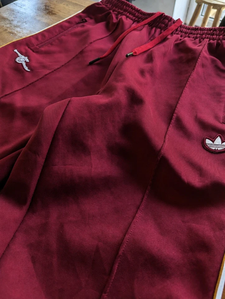 adidas Originals Track Pants arsenal terrace Icons XL Burgundy - Photo 2/4
