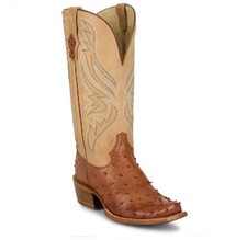 Tony Lama Women s Western Exotic Zaire Cognac 13 Full Quill Boot
