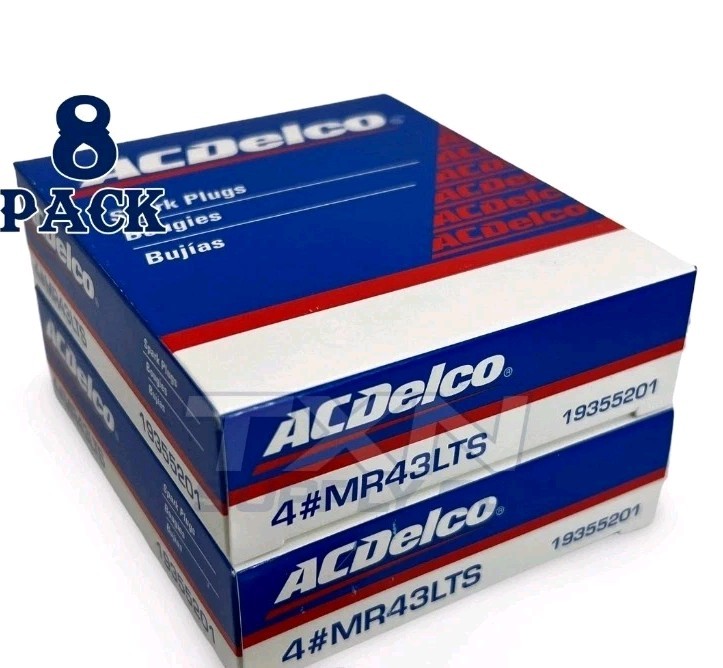 8 Spark Plug AC Delco MR43LTS Mercruiser 2.5-8.2L OMC GM 862029 3854399