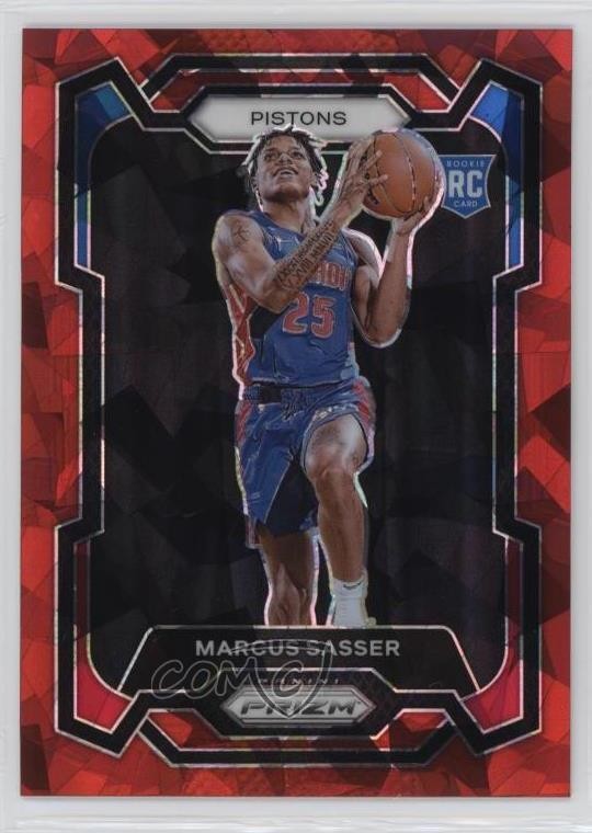 2023-24 Panini Prizm Red Ice Prizm Marcus Sasser #174 2l4