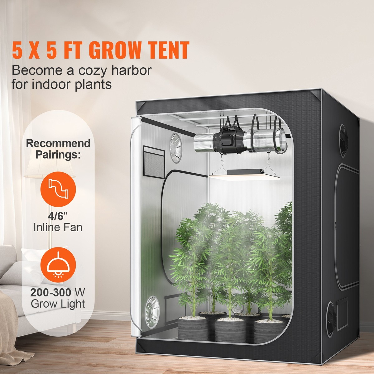 Growbox Gewächshaus Kanalloch Box Growzelt Pflanzenzelt Tent Anbauzelt Zuchtzelt