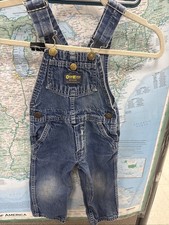 Vintage Oshkosh B Gosh 2T Denim Overalls Made In USA Vestbak