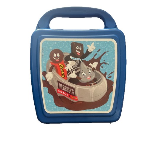 Vintage Hershey's Chocolate World Case Small Lunchbox Whirley DrinkWorks - Picture 2 of 5