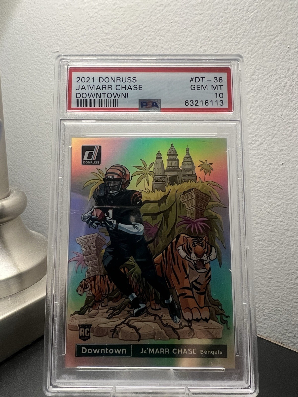 2021 Panini Donruss - Downtown! Ja'Marr Chase #DT-36 (RC) PSA 10!