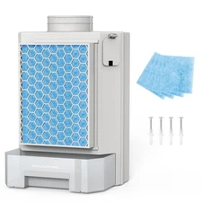 Indoor Dryer Vent Kit with 3-Stage Filtration System - Stainless Steel Mesh +...