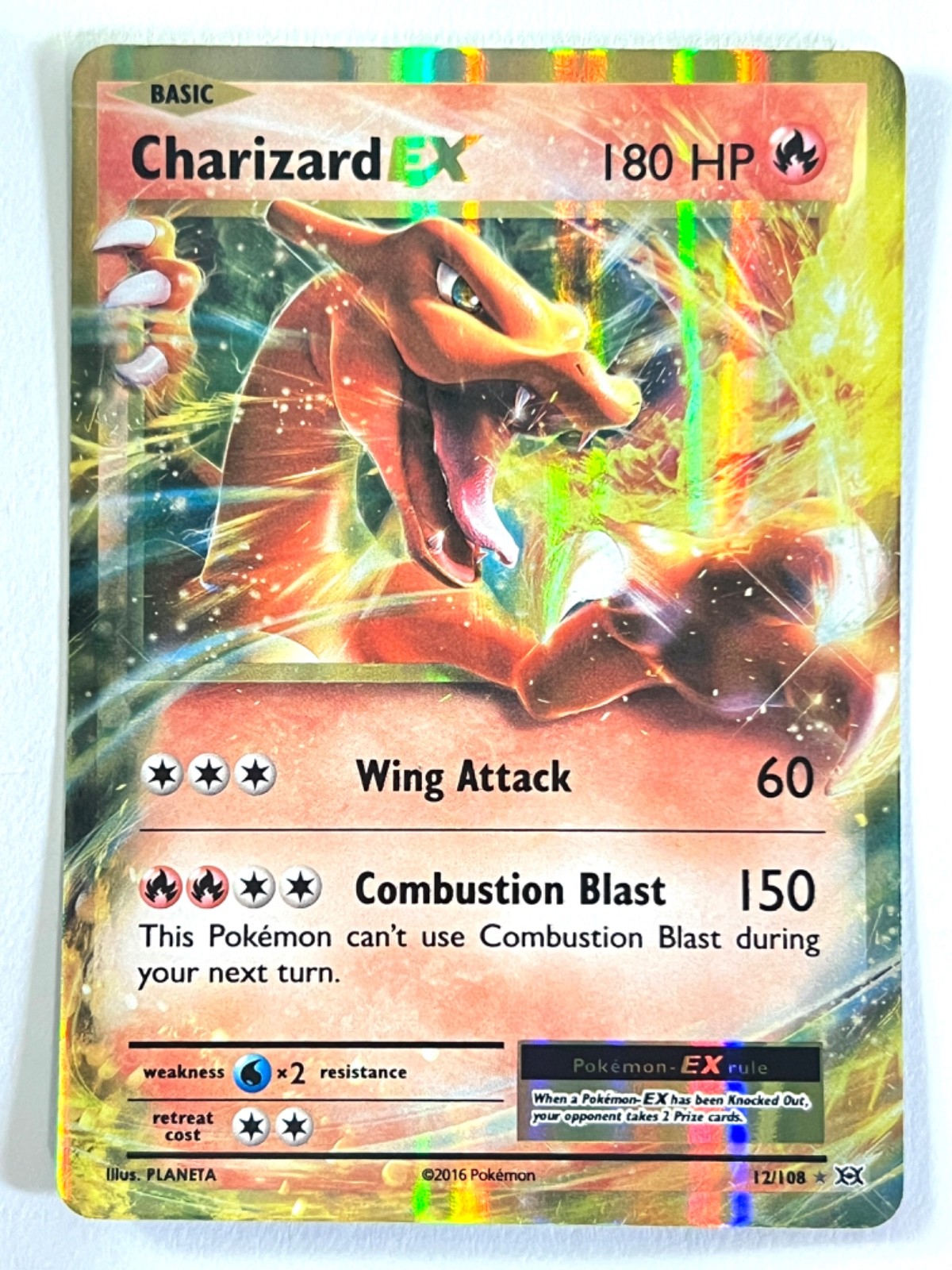 Charizard EX 12/108 Ultra Rare XY Evolutions Pokemon TCG Pack Fresh Near Mint NM