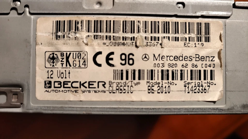 Mercedes Classic BE2010 Becker  Kassettenradio - Bild 2 von 4