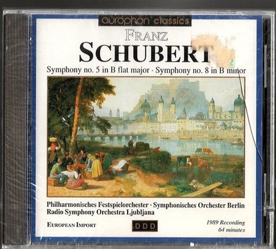 Symphony no. 5 in B flat major, Symphony no. 8 in B minor [Audio CD] Franz Schub